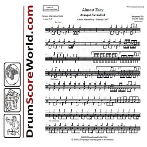 Avenged Sevenfold - Almost Easy | Drum Sheet + Play-Along Track